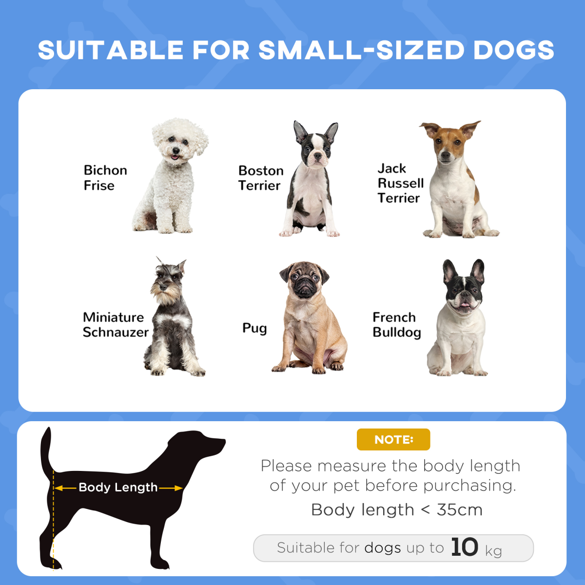 PawHut 61cm Elevated Dog Bed Cooling Raised Pet Cot UV Protection Canopy Blue