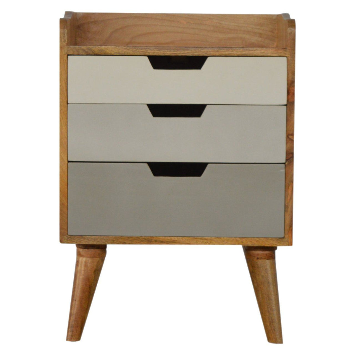 Artisan Grey and White Gradient Bedside Table