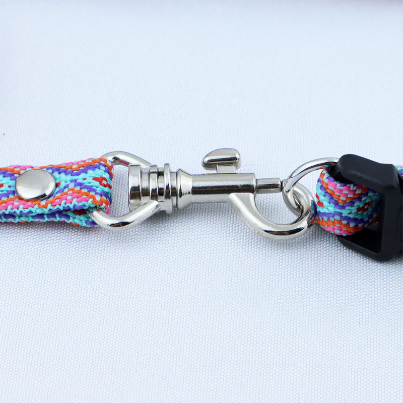Pet Dog Traction Rope Ethnic Style Woven Collar