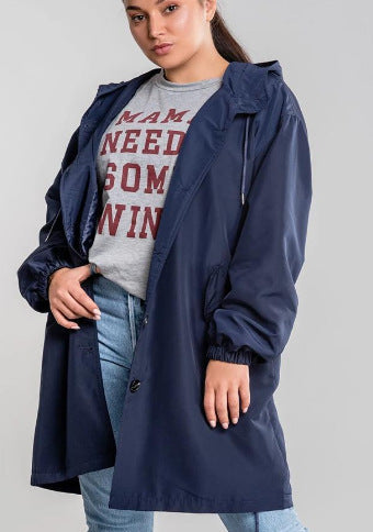 Long Sleeve Mid-length Trench Coat
