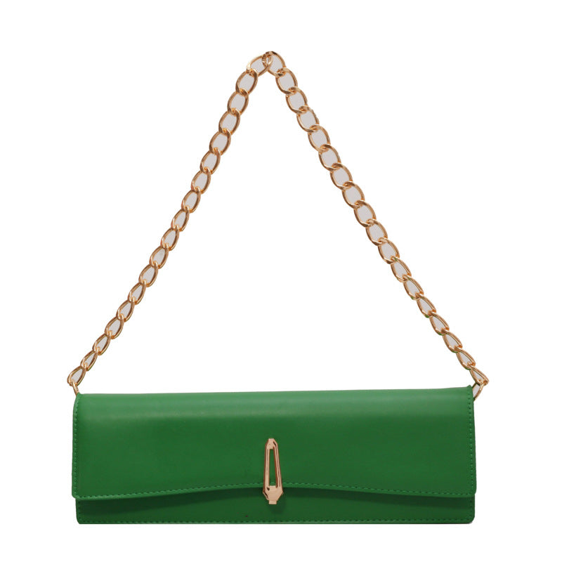 Simple Graceful Western Style Chain Handbag Trendy Cool