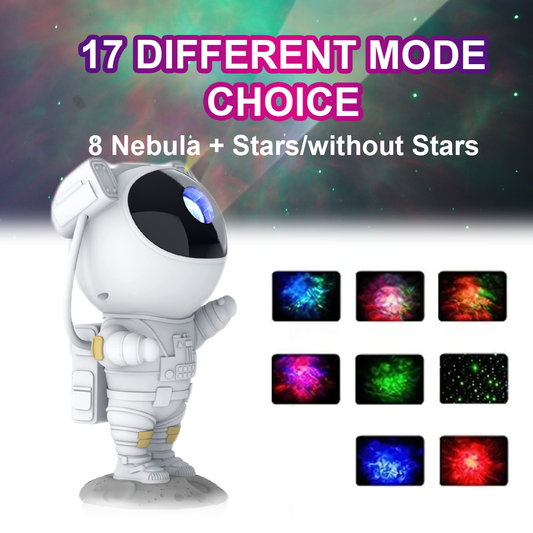 Astronaut Themed Projector Night Lamp with Remote Control