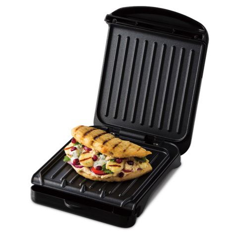 George Foreman Small Fit Grill 3 Portion Black