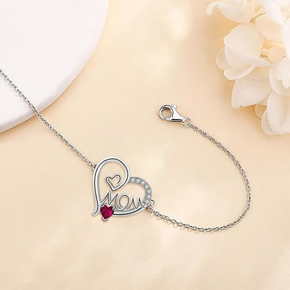 Mother's Day Bracelet Female Heart-shaped MOM Bracelet Gift For MOM