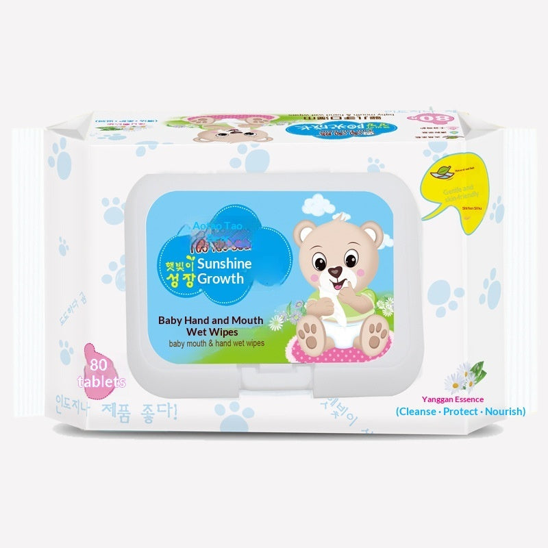 Wet wipes baby 80 pumping baby wipes with lid