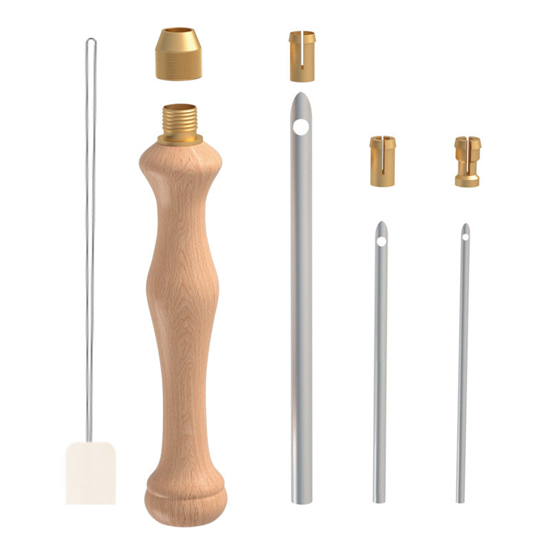 Wooden Multi-Needle Punch Needle Tool | DIY Russian Wool Embroidery Kit
