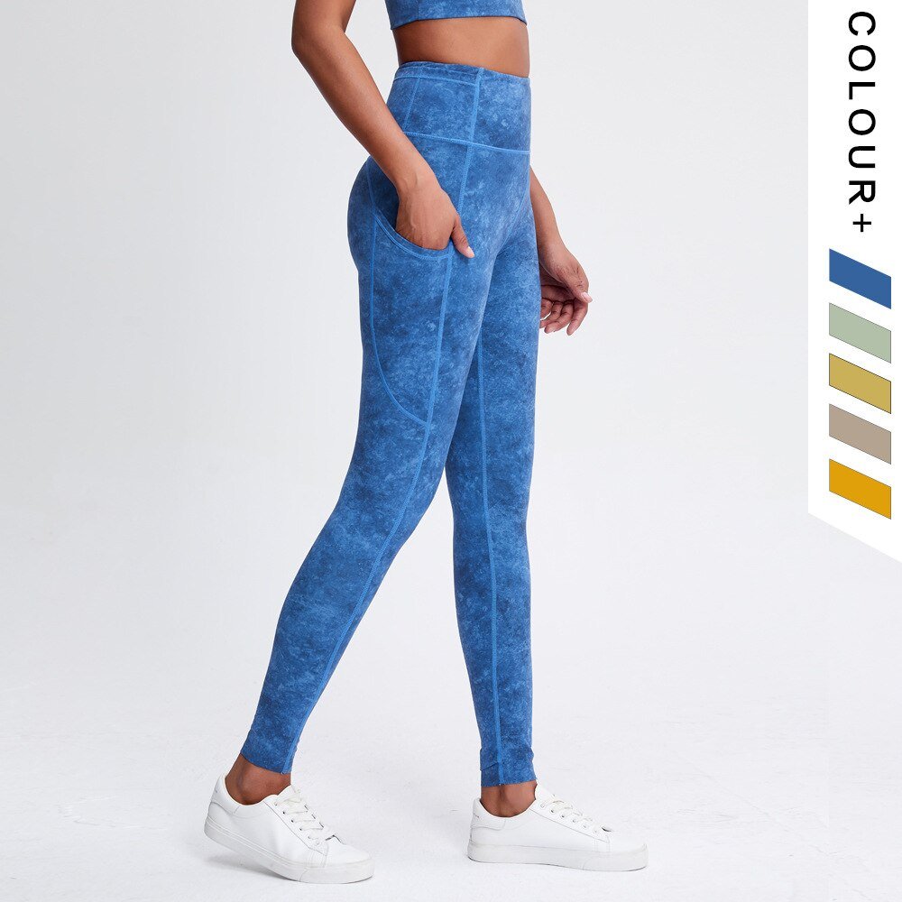5 Colors Yoga Set Women Fitness Suits Bandage Yoga Sport Bra Tie Dye High Waist GYM Leggings Pants Fitness Suit Workout Leggings