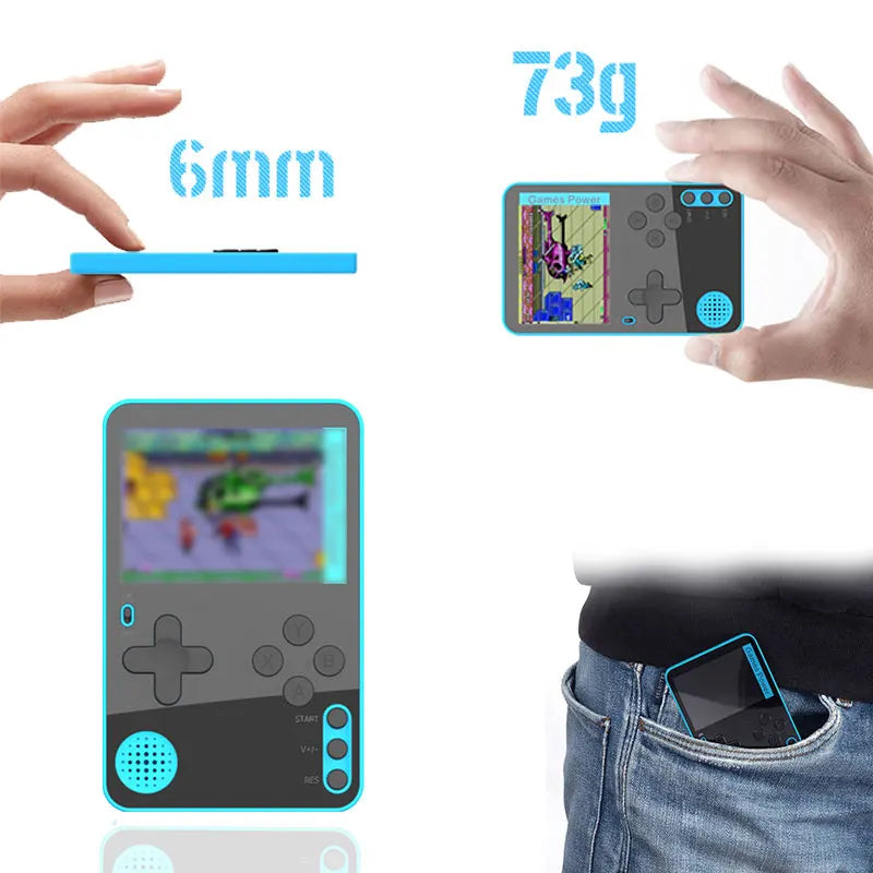 Handheld Game Console 500 Retro Classic Games Portable Mini LCD Rechargeable