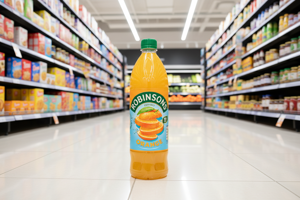 12 x Orange Robinsons 1Lt  (No Sugar)