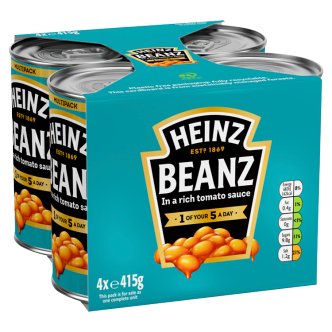 24 x Heinz Baked Beans (6 x 4er-Packs) 415g