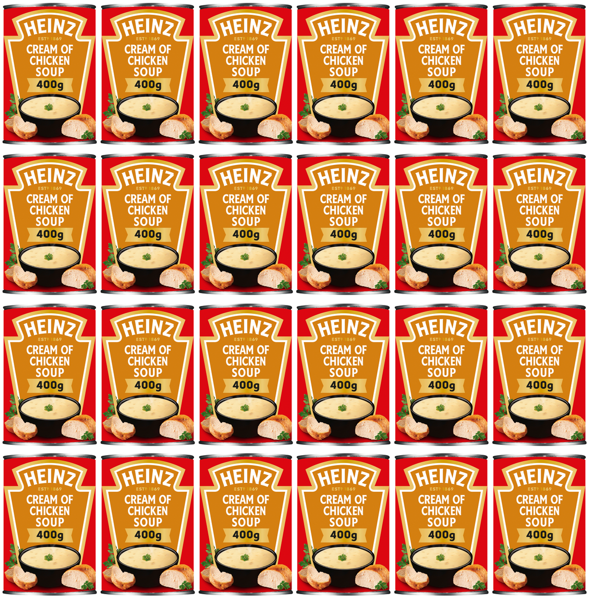 24 x Heinz Soups Chicken 400G