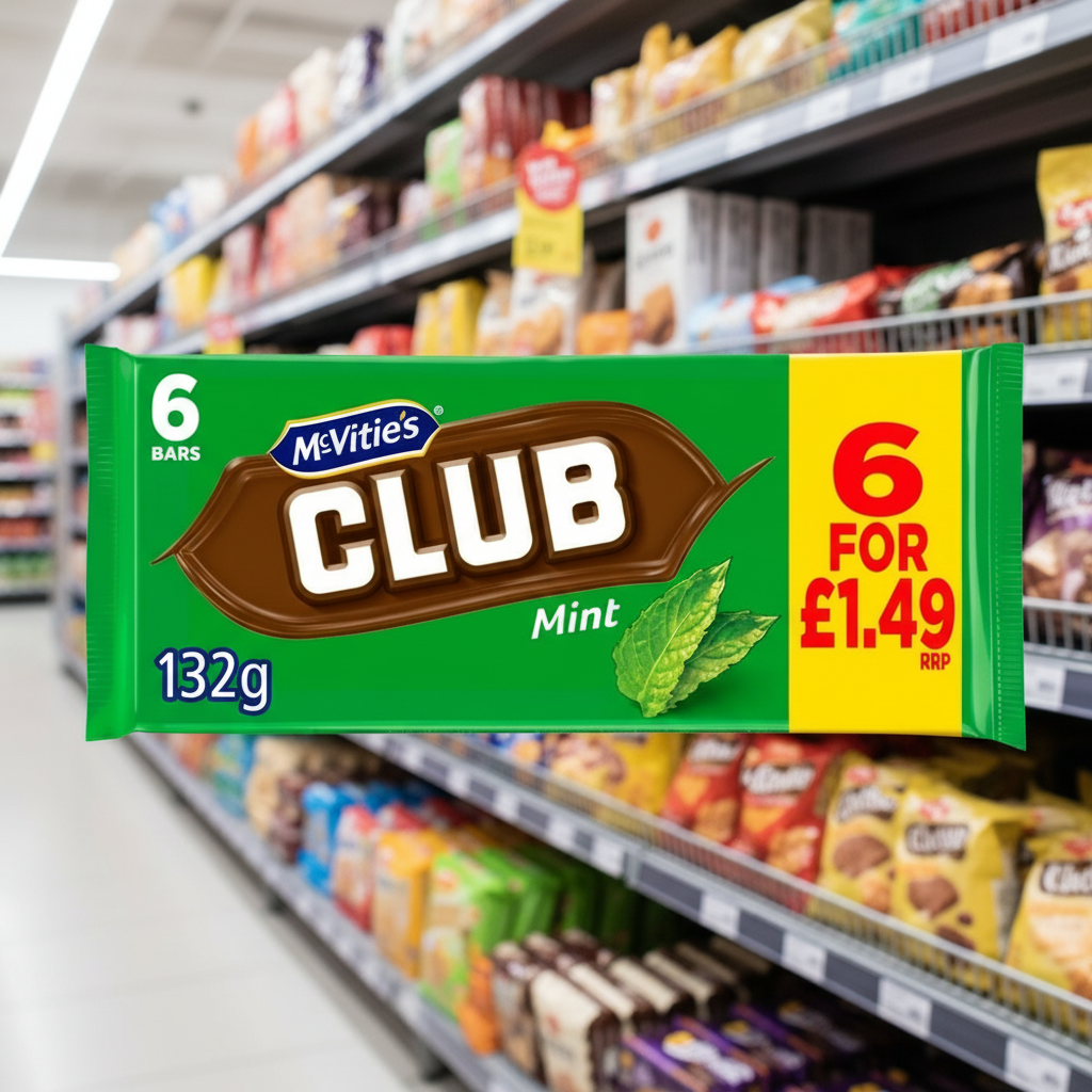 12 x Mcvities Club Orange 7 unidades - 154 GM
