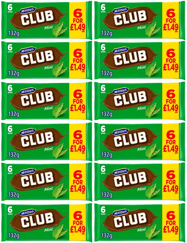 12 x Mcvities Club Orange 7 unidades - 154 GM