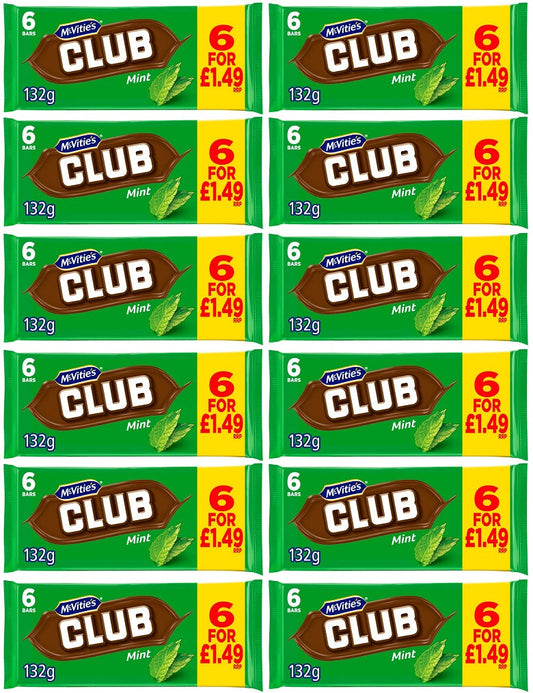 McVitie's Club Orange Biscuit Bars 7pk x 12 Packs (154g)