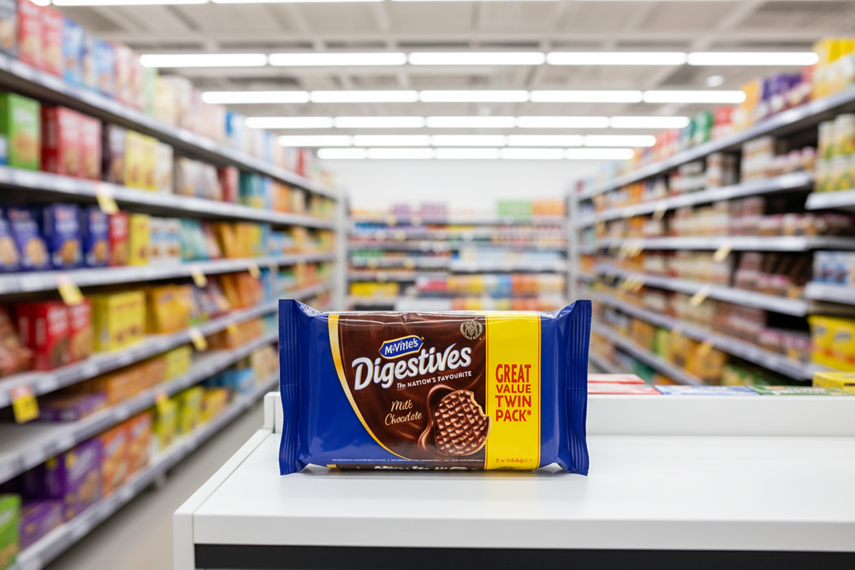 6 x McVities Milchschokolade Digestive Kekse Doppelpack 2X266g