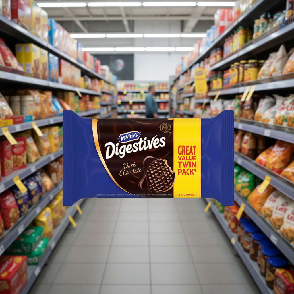 6 x Mcvities Galletas Digestives de Chocolate Negro Doble 2X266Gm