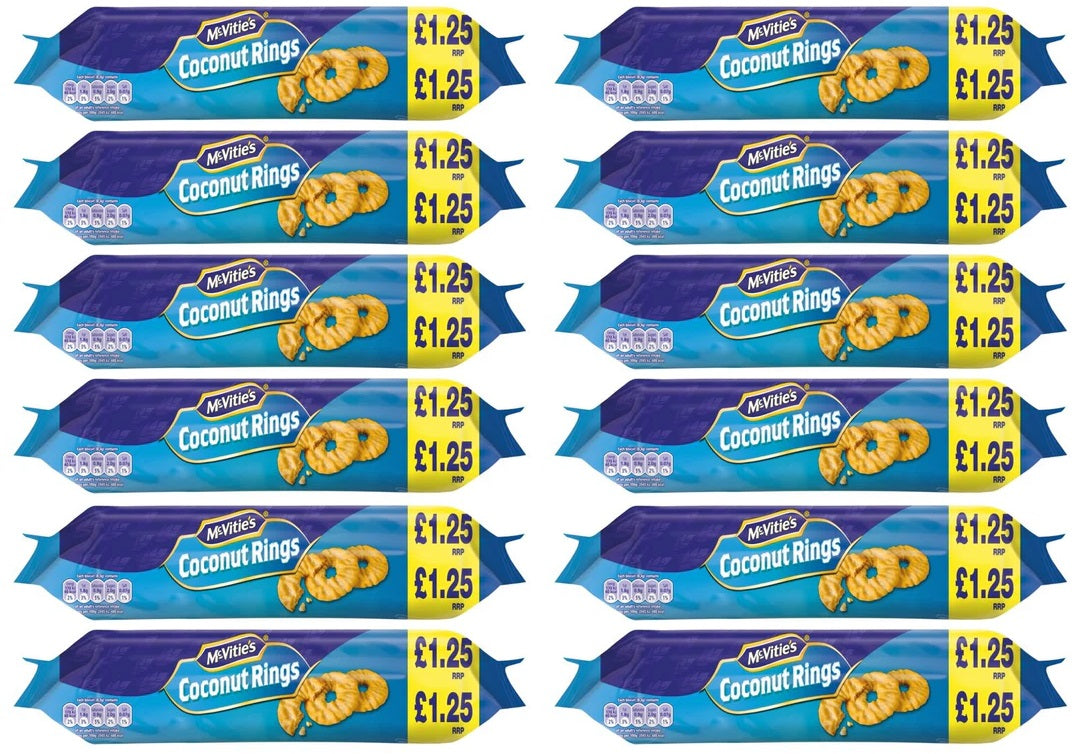 12 x Mcvities Kokosnussringe - 300g