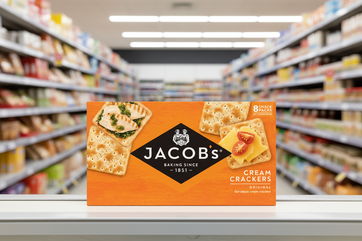 6 x Jacobs Cream Crackers Snack-Packs (8er-Packung)