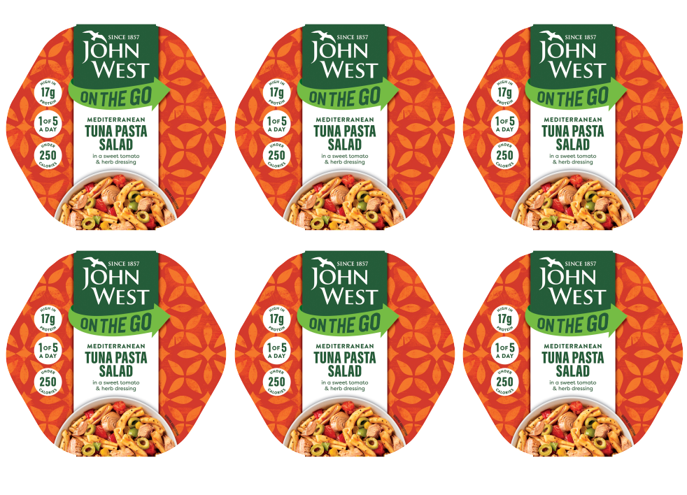 6 x John West Atún Almuerzo para llevar Mediterráneo 220g