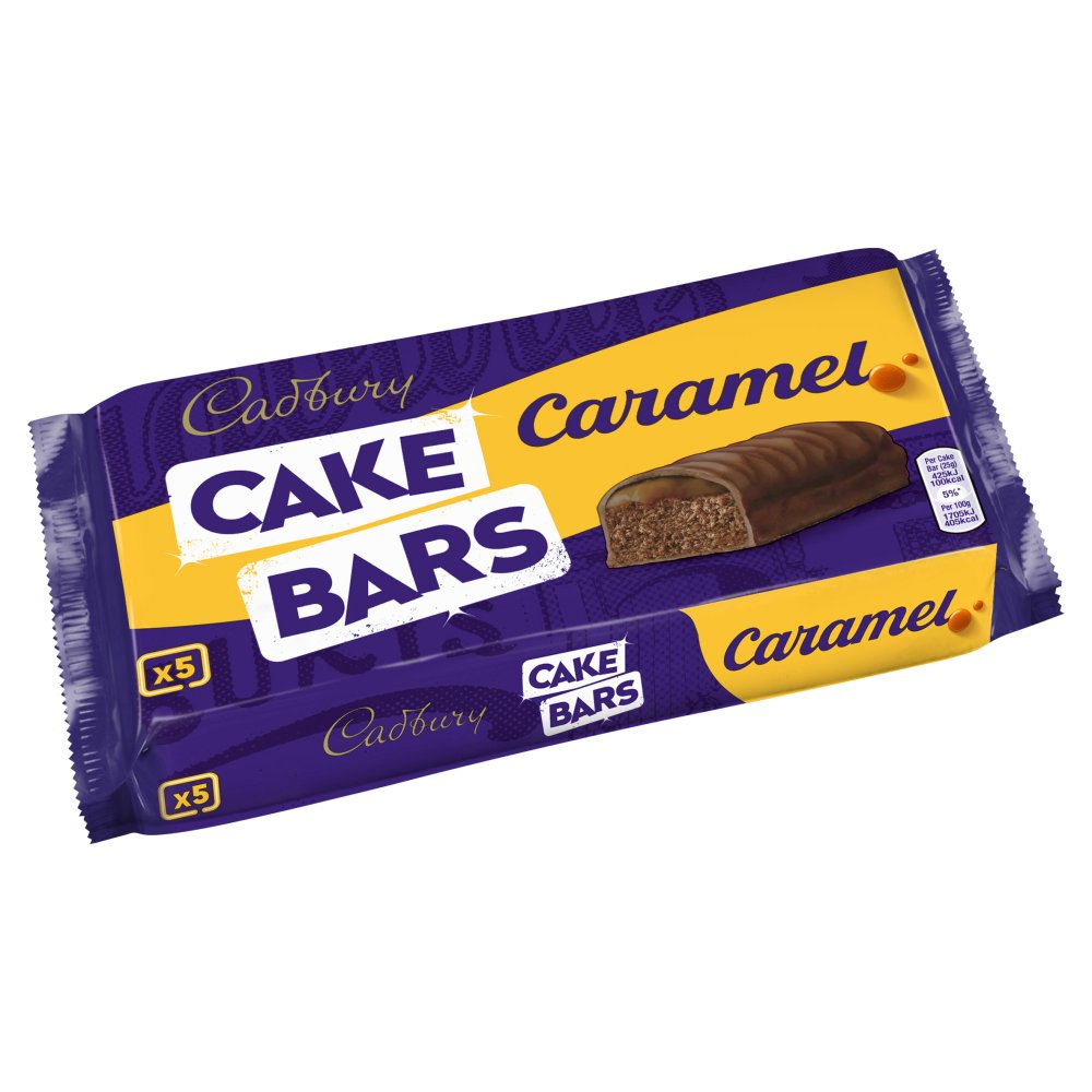 12 x Cadbury Caramel Cake Bar 5Pk - 5