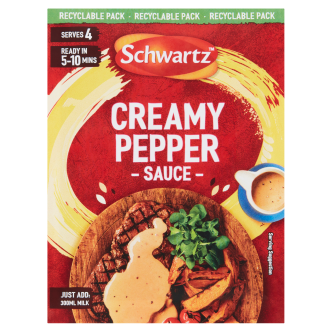 12 x Preparado para Salsa Cremosa de Pimienta Schwartz 25g