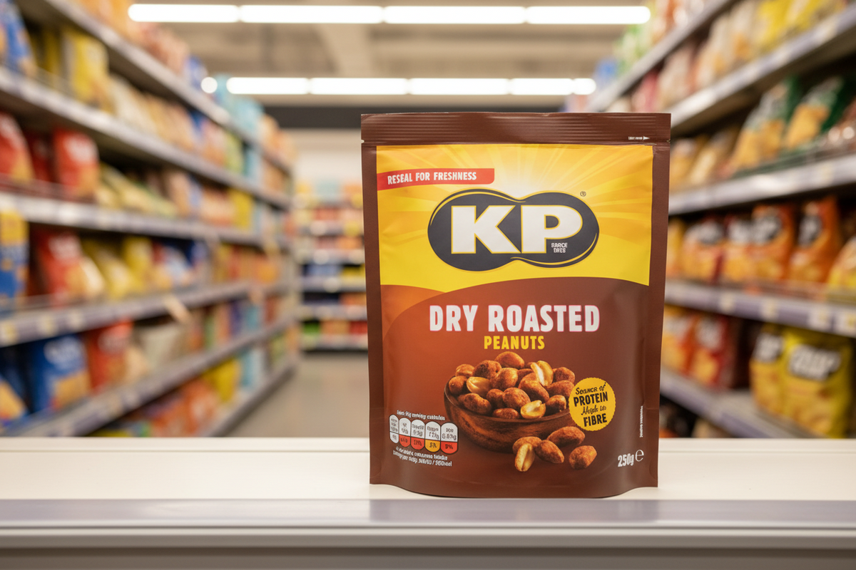 12 x Kp Trockengeröstete Erdnüsse Beutel 250g