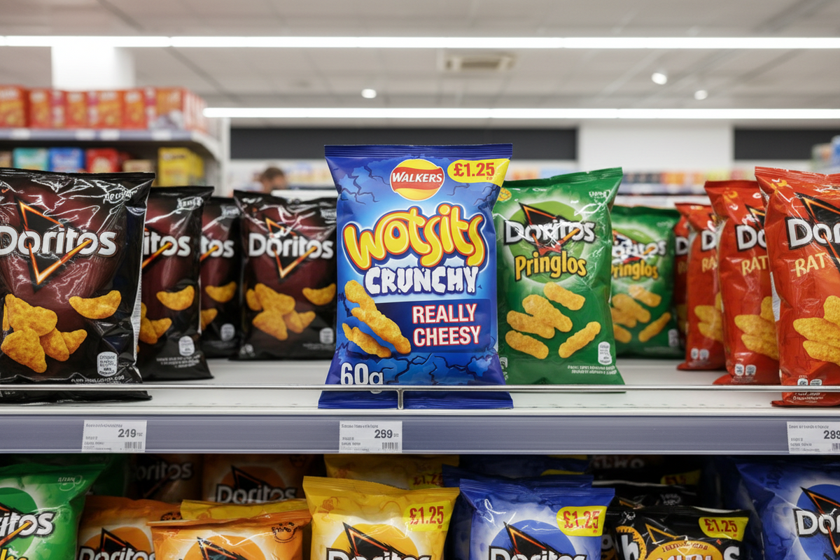 15 x Wotsits Crunchy Cheese - 60g