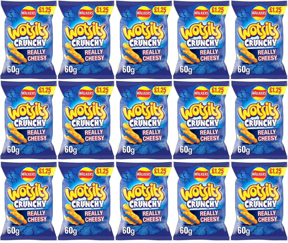 15 x Wotsits Crunchy Cheese - 60g