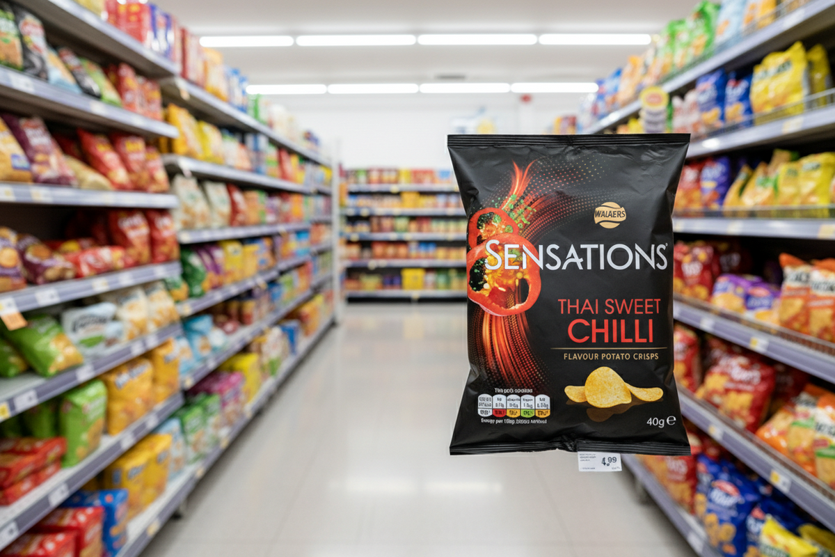 32 x Walkers Sensations Thai Sweet Chilli 40 g