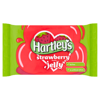 12 x Paquete de Gelatina de Fresa Hartley's