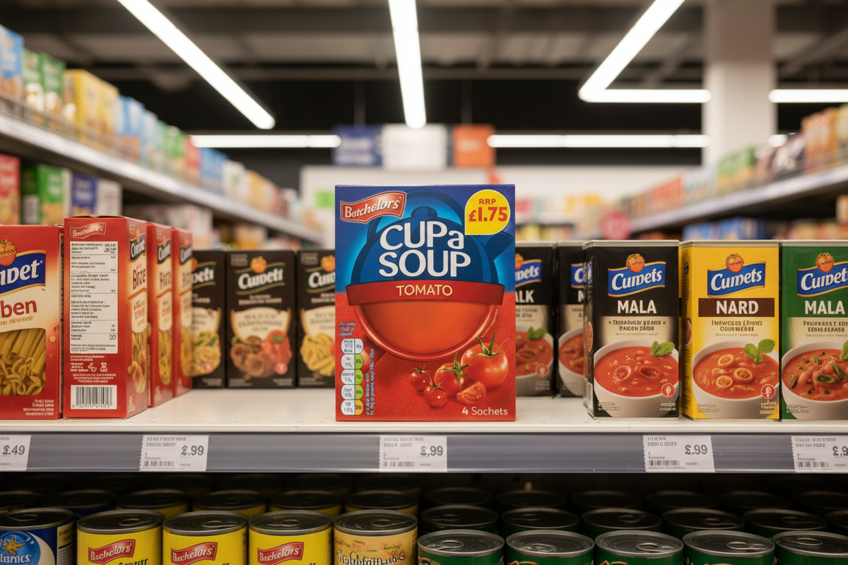 9 x Batchelors Cup A Soup Tomate Fl 1.75 93G