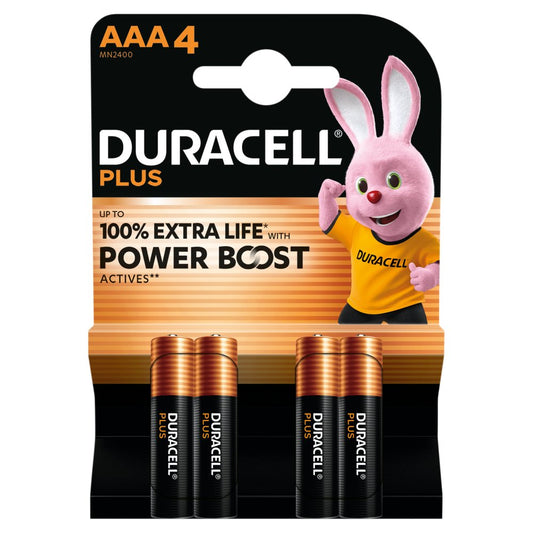10 x Duracell Power Boost AAA - PAQUETE DE 4