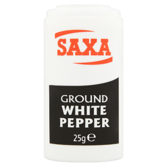12 x Saxa Gemahlener Weißer Pfeffer 25 g