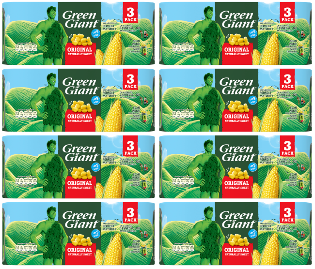 8 x Green Giant Maiskörner im Dreierpack 198g