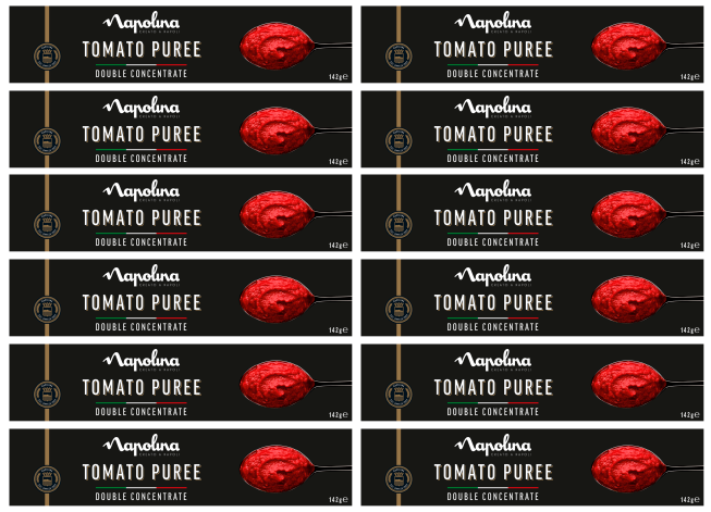12 x Napolina - Tomatenmark Tuben 142g