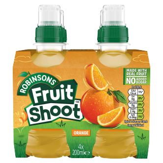 6 x Fruit Shoot 4un. Naranja 4X200ML