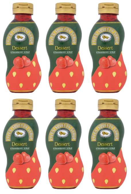 6 x Lyles Squeezy Erdbeere 325G