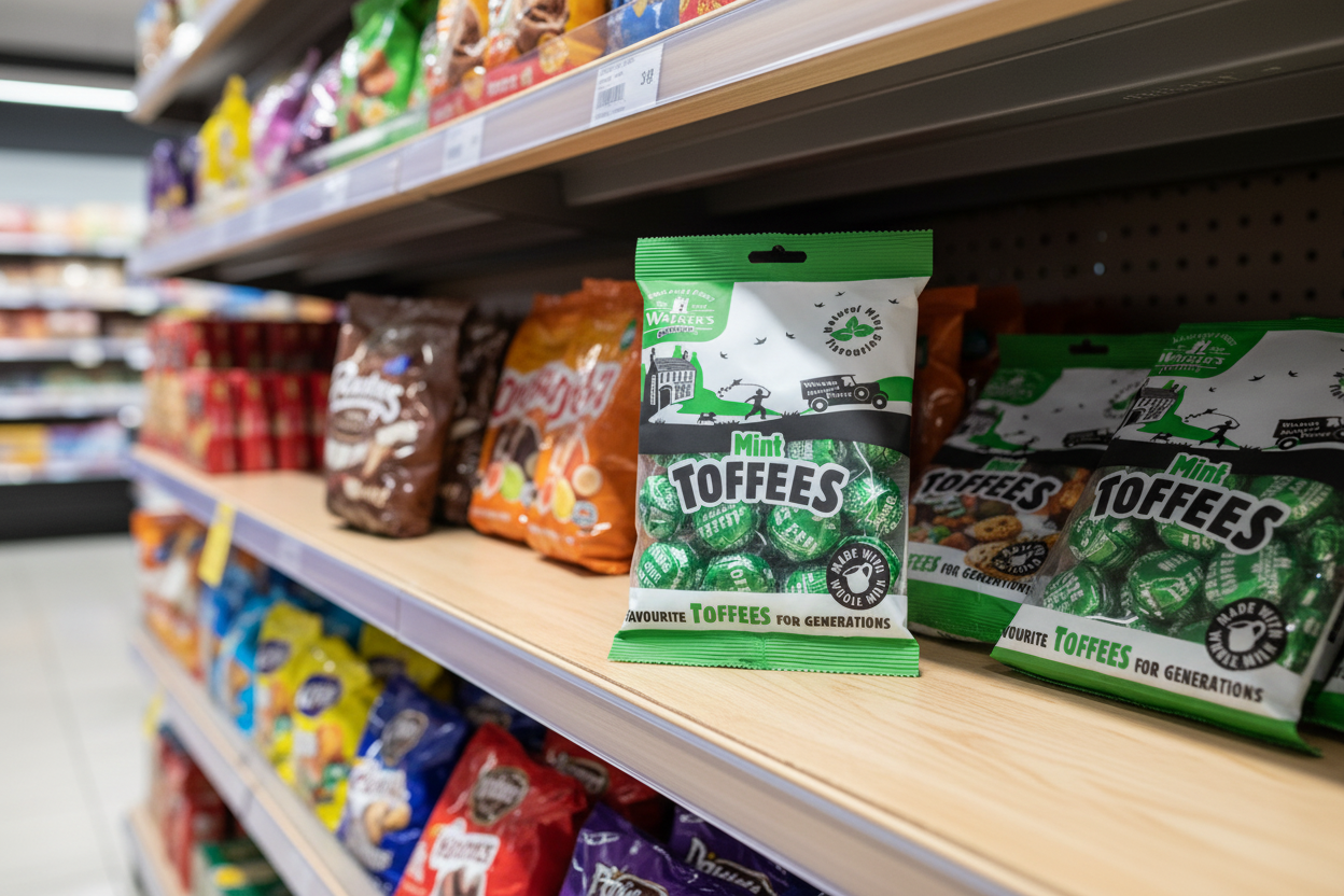 12 x Walkers Mint Toffees 150g