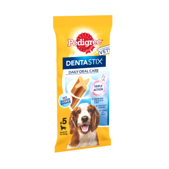 14 x Pedigree Dentastix Daily Dental Chews Mittelgroßer Hund 5Stk 128g
