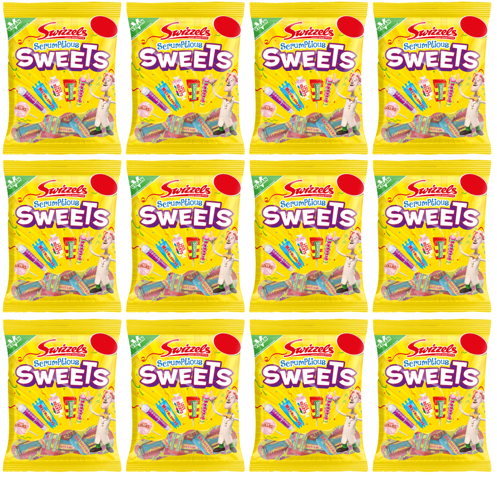 12 x Swizzels Scrumptious Sweets PMP 134g