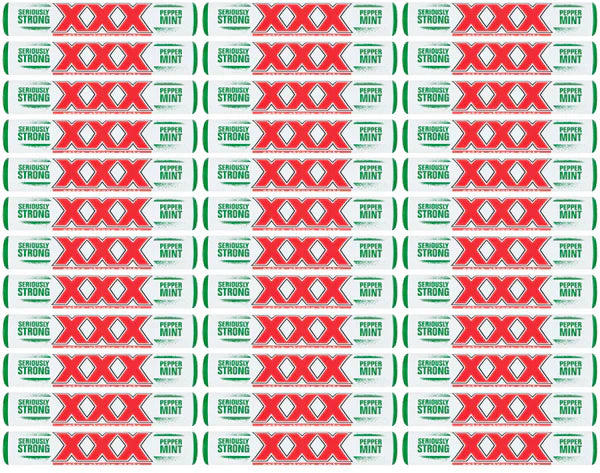 36 x Xxx Extra Starke Pfefferminzbonbons 40.5G