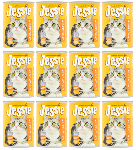 Jessie Katzenfutter - Huhn (12 × 400g)