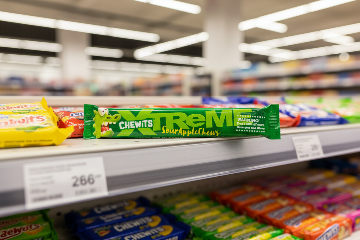 24 x Chewits Xtreme saurer Apfelriegel