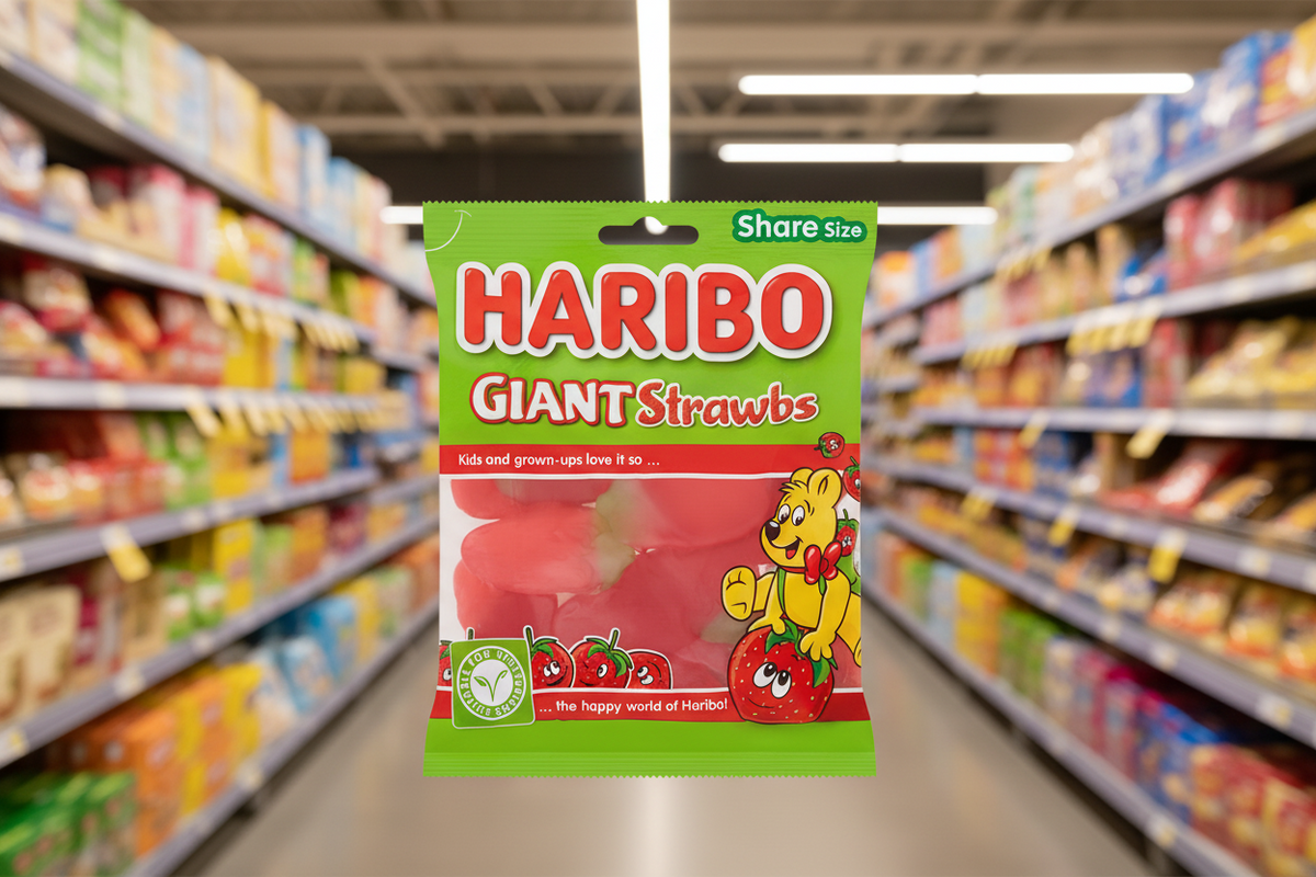 12 x Haribo Giant Strawbs 160g