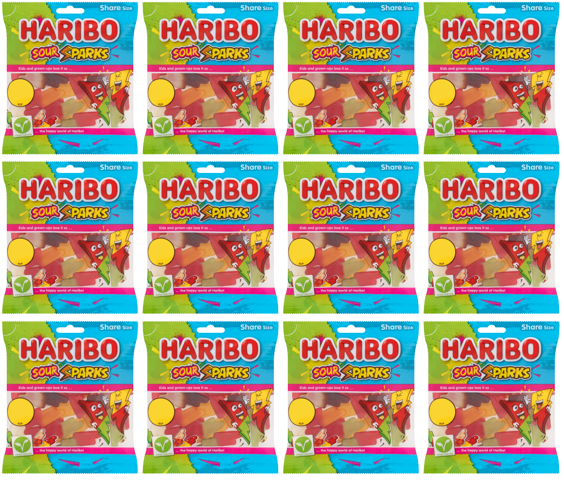 12 x Haribo Sour Sparks – 140 g