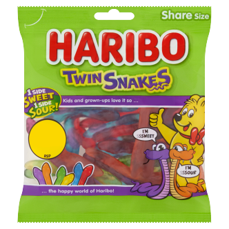 12 x Haribo Twin Snakes - 140G