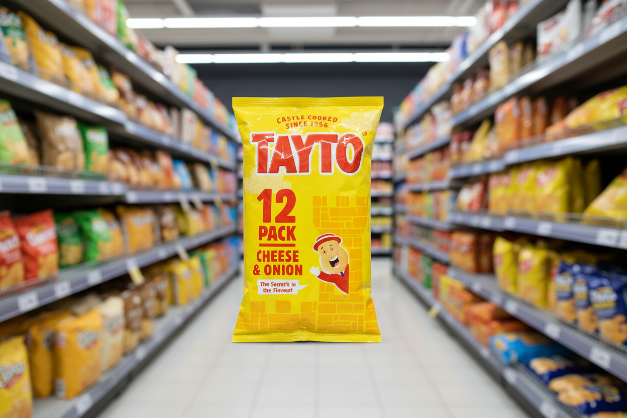 Tayto Käse & Zwiebel Chips 24 x 25g (2x12er Pack)