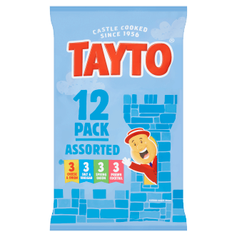 120 x Tayto Gemischte Chips (10x12 Packungen) 25G