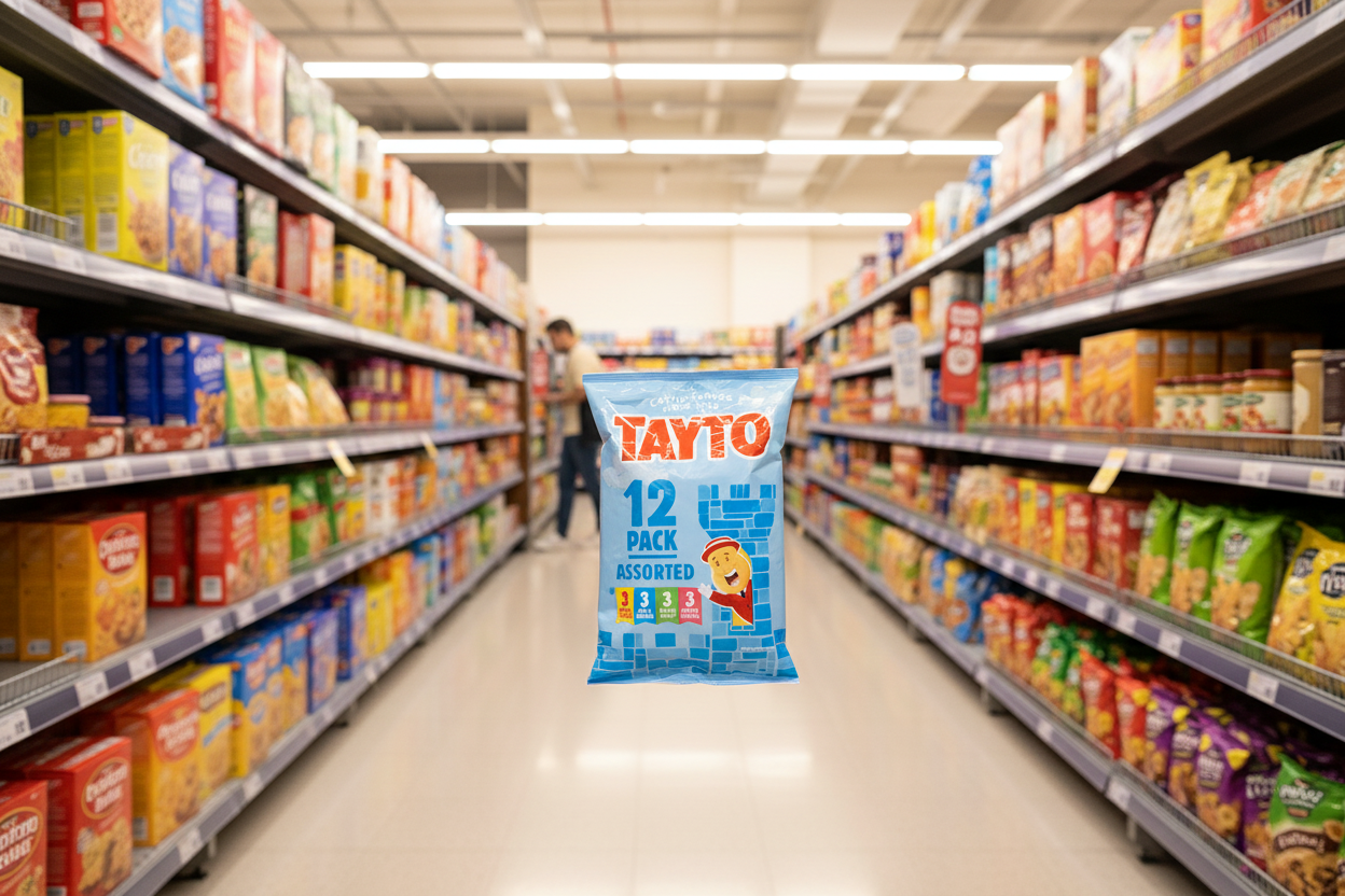 120 x Tayto Gemischte Chips (10x12 Packungen) 25G