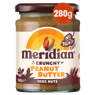 6 x Mantequilla de Cacahuete Crujiente Meridian 280g